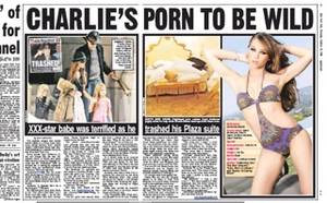 Charlie Angel Porn - The woman involved in Charlie Sheen's Monday meltdown wants you to know  she's not a call girl. She's a porn star. The New York Post says both of  the pay ...