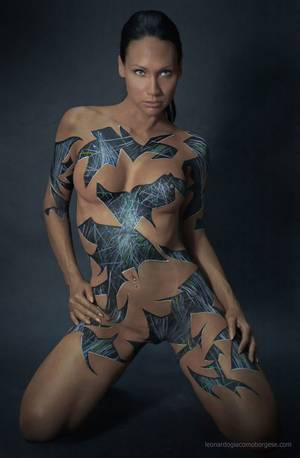 Italy Porn Star Body Paint - Leonardo Giacomo Borgese is a special effects, design and body painter from  Milan, Italy