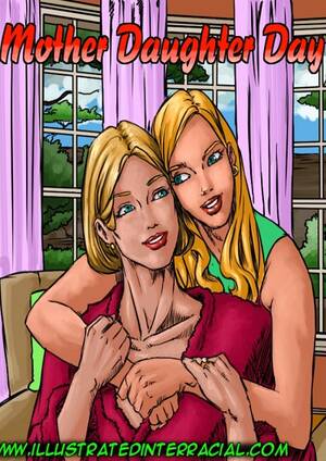 interracial mother gallery - Mother Daughter Day - illustrated interracial - Porn Cartoon Comics