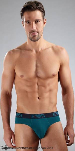 Armani Gay Boxers Porn - Emporio Armani Embossed Stretch Cotton Brief