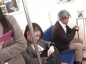japanese public group sex - Japanese group sex porn in public subway - big natural tits - Sunporno