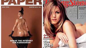 Jennifer Aniston Porn Friends Captions - Jennifer Aniston shuns Kim Kardashian's nude shoot - says SHE had first  naked bum cover - Mirror Online