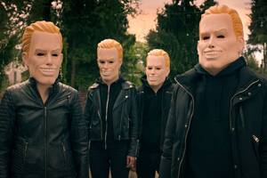 elijah wood cartoon porn - Totally Killer mask was inspired by Dolph Lundgren and Rob Lowe