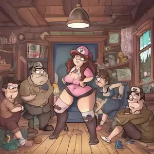 Gravity Falls Girl Porn - Gravity falls porn confident engaging AI Art Generator + Image Search