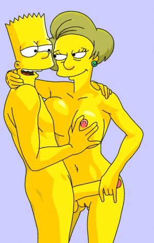 Edna Krabappel Porn - Xbooru - bart simpson breasts edna krabappel gif grey background handjob  nipples nude penis pussy the simpsons yellow skin | 590873