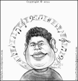 Famous Celebrity Porn Karikatoor - The Caricature, Cartoon, Drawing, Portrait of A R Rahman (Rehman) who won