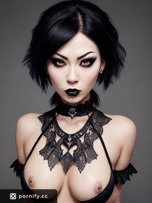 Asian Goth - Angry Asian Goth Teen Lifts Her Huge Boobs in the Gym | Pornify â€“ Free  PremiumÂ® AI Porn