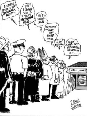 cartoon porn text - Business cartoon - Porn business July 21, 2013