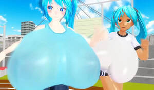 3d cartoon boobs hentai - I will fly away if my tits grow any bigger - 3D Anime hentai porn