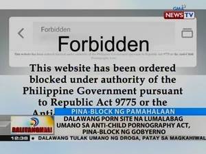 Minor Pornography - Dalawang porn site na lumalabag umano sa anti-child pornography act,  pina-block ng gobyerno - YouTube