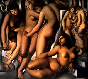 ba%C3%B1o - RABADAN PINTORA - OLEOS Y COLOR: TAMARA DE LEMPICKA