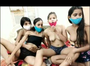 indian lesbian group sex - Horny Indian Lesbian Orgy - EPORNER