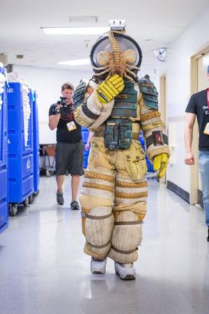 Marine Alien Xenomorph Facehugger Porn - Original Alien suit by Adam Savage #Cosplay - #SDCC San Diego Comic Con 2014