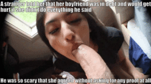 Debt Caption Porn - Weirdly she started running into a lot of men saying her boyfriend owed  them money after this. She did what she could to help gif @ xGifer