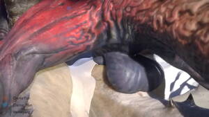 cartoon monster sex world - One monster fucks another with its incredibly huge dick - XAnimu.com