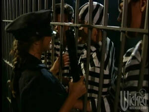 gangbang club cops jail - Chasey Lain the prison officer gets gangbanged by prisoners | Any Porn