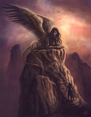 Greek Mythical Creatures Porn - Sphinx (Greek) - it has the body of a lion, wings of a great bird, and the  face of a human. Those who cannot answer its riddle suffer a horrible fate  ...