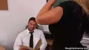 blonde secretary boss smokes - Kristal Summers is a smoking hot, blonde secretary who likes to get fucked,  even while at work - Sunporno