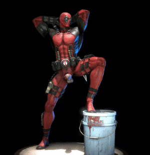 3d Deadpool Porn - Rule 34 - 1boy 3d abs animated balls balls out bucket clothed deadpool  erection exposed balls exposed penis foot on bucket foreskin hands behind  head helicopter human jshsfm large penis legs up