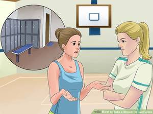 naked gym class - Girls in gym shower naked