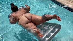 bbw swimming pool - Fat Ass BBW Pool Float Struggle - Pornhub.com