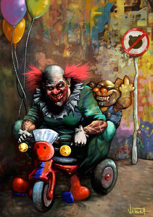 Flat Chest Arthur Cartoon Porn - Monster clowns from cartoon Hell