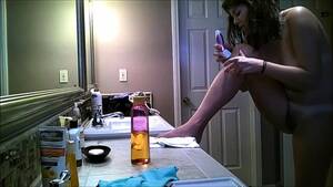 Amateur Nude Hidden - Striking Amateur Brunette Teen Caught Naked On Hidden Cam Video at Porn Lib