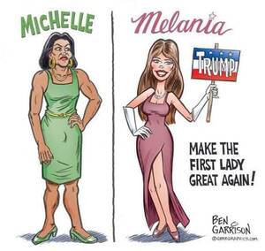 Michelle Obama Porn Comic - Racist, sexist Grandma thinks Melania Trump is more qualified to be First  Lady than Michelle Obama : r/forwardsfromgrandma