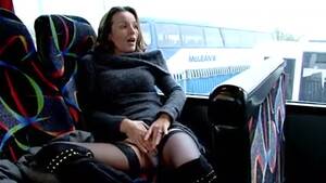milf bus - Milf in black stockings masturbating in the bus - public porn at ThisVid  tube