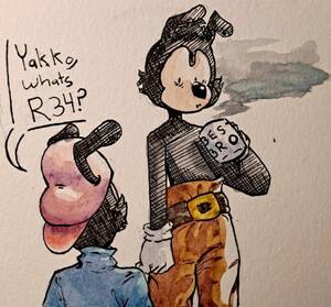 Animaniacs Woodstock Porn - I'll never get into art school â€” Yakko has the entire internet in his mind  and now...