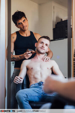 Crazy Gay Porn Star Christian - Christian Mingle Gives Lane Colten A Haircut Before Fucking His Ass |  STR8UPGAYPORN