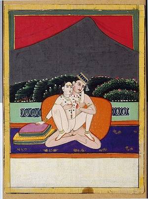 indian porn paintings - A Set of Ten Northern Indian Erotic Paintings