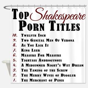 curtains - Shakespeare Porn Shower Curtain