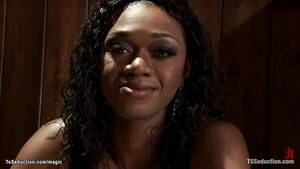 ebony shemale date - Black shemale lady Janet Jackme brought home sexy white date Ash Krosser  and with big black cock fucked him in mouth and hairy tight asshole -  XNXX.COM