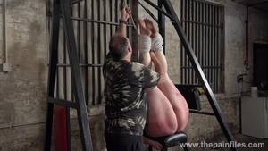 chubby suspended - Super chubby bitch Emma is suspended and whipped by one kinky dude -  AnySex.com Video