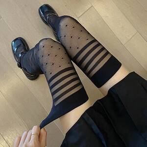 Hot Women In Sexy Socks - Hot Selling Sexy Stockings Women Thigh High Socks Underwear Grid Dot  Transparent Porn Stockings Sexy Lenceria Medias De Mujer