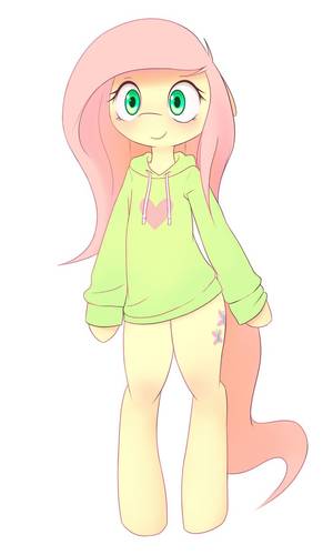 Mlp Fim Fluttershy Anthro Porn - #1021073 - artist:hoodie, bipedal, clothes, fluttershy, hoodie, safe