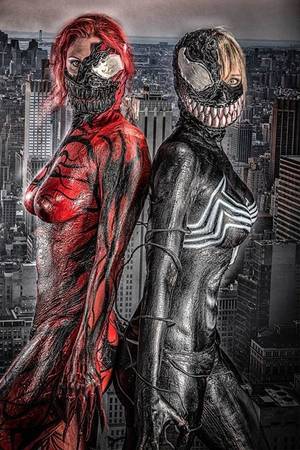 Agent Venom Cosplay Porn - Carnage Vs Venom Cosplay Shoot