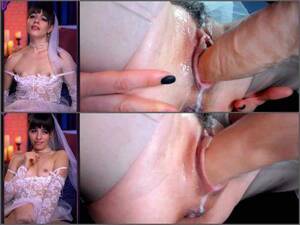 dress squirt - Riding Sex Machine | Natalieflowers In A Wedding Dress Gets Fucking Machine  Driller To Squirt