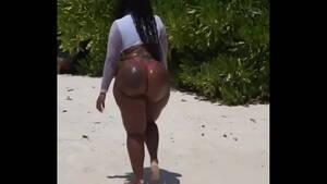black nudist beach ass - Beach walk by a Oiled Big Black Booty - XNXX.COM