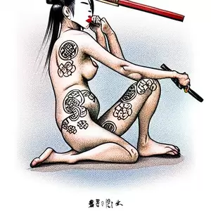japanese tattoo girls naked - Japanese \