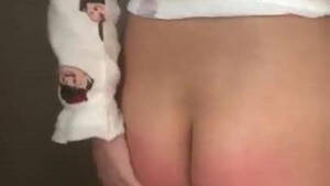 ladies rubbing their bottoms spanked - After being spanked, I rubbed my ass and corner time - SpankingTube.com