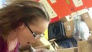 homemade glasses interracial - Homemade Swallowing Blowjob with Glasses by Brunette Girlfriend | AREA51. PORN