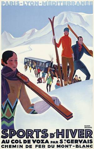 80s Ski Porn Movie Covers - Vintage Lavoie 'Travel Gallery-Wrapped Canvas Art in. W x 32 in.