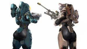 Halo 5 Kelly Ass Porn - Rule 34 - armor artist request ass halo (series) holding weapon kelly-087  large ass linda-058 simple background spartan (halo) weapon weapons white  background | 7581816