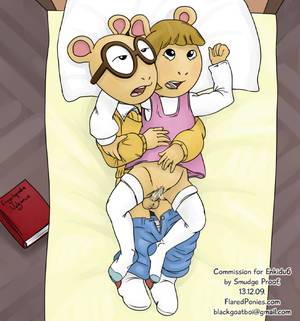 Dw From Arthur Porn - e621 2013 aardvark anthro arthur_(series) arthur_reed balls bed book  brother brown_fur brown_hair clitoris