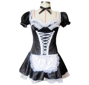 Corset Sexy French Maid Bondage - S-6XL Plus Size Sexy Women's Nite French Maid Costume Women Exotic Servant  Cosplay Dress