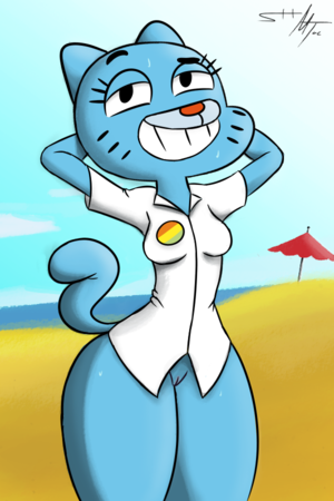 Bottomless Cartoon Porn - Nicole Watterson still thinks no one has noticed that she is bottomless  today â€“ World of Gumball Porn