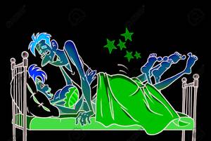 Cartoon Porn Sleeping - Cartoon Sex - Men And Women In Bed Stock Photo, Picture and Royalty Free  Image. Image 24359319.