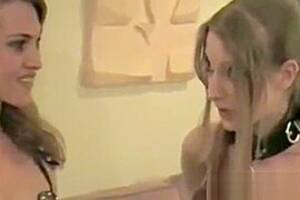 Amateur Lesbian Slave - Blonde lesbian amateur dominates her sex slave